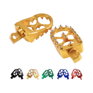 Motocicleta SWICOO MX <span class=keywords><strong>Chopper</strong></span> Estilo Bobber 360 °   Reposapiés CNC Giratorios Anchos para Harley Dyna Sportster Fatboy Iron <span class=keywords><strong>883</strong></span> - Product Image 1