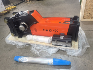 Martillo Hidráulico Rompedor de Rocas con Frecuencia Ajustable para Excavadora de 20 Toneladas CAT320 PC200 R210 con Bomba de Engrase Automática - Product Image 1