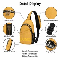 Sac de Poitrine Antivol en Nylon Imperméable avec Bandoulière Réglable Personnalisable – Style Décontracté et Professionnel, Grande Capacité, Haute Qualité et Durable