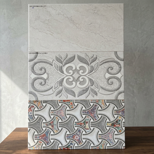 Carreaux muraux en céramique 300x600mm, géométrie triangulaire, brillants et vibrants, antibactériens, pour salle de bain et décoration intérieure de centres commerciaux en porcelaine - Product Image 1