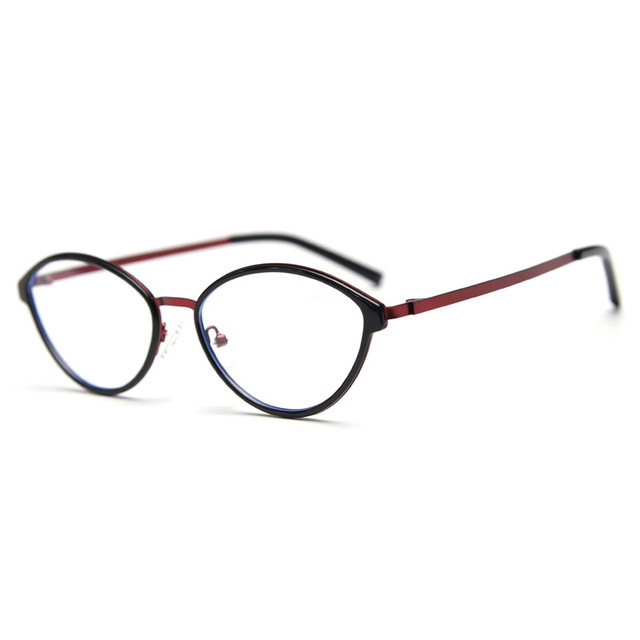 MS K9204 High Quality Stainless Steel Vintage Lightweight Full-Rim Optical Frame Unisex Decorative Metal Eyeglasses Frames