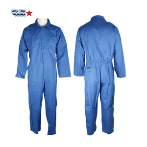 Parte superior de algodão de tecido 190gsm, protege roupa corporal de algodão para homens roupas de trabalho em geral bolier roupa de trabalho uniforme de trabalho