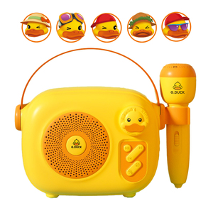 Mini machine de karaoké, machine de karaoké familiale portable professionnelle, microphone sans fil, haut-parleur avec micro, chansons - Product Image 4