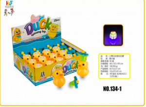 Hjf Duck Spinning Top 12 pièces, jouet musical à piles pour enfants de 2 à 4 ans, jouet éducatif en plastique - Product Image 1