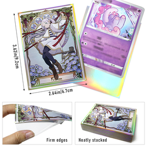 Logotipo personalizado <span class=keywords><strong>Yugioh</strong></span> TCG Yu Gi Oh fundas holográficas para tarjetas duradero portátil plástico PP juego de mesa Protector juego de mesa - Product Image 5