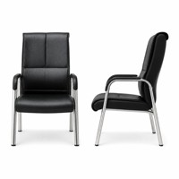 Chaise de bureau en cuir PU de haute qualité, chaise pour formation, visiteurs, conférences et réunions