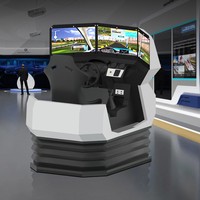 Système d'Entraînement Virtuel Simulateur de Conduite Automobile VR pour Auto-Écoles, Domicile et Centres Commerciaux, Adapté aux Sujets de Test 2 et 3