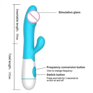Günstiger Chinesischer 30-Modus USB-Aufladbarer Vibrator für Analsex, G-Punkt-Stimulation, Rabbit-Dildo, Sexspielzeug für Frauen 2024, Künstlicher Penis - Product Image 3