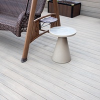 Vente en gros 18mm antistatique Composite bois-plastique (WPC) terrasse extérieure durable ingénierie creux PVC grain de bois chêne terrasse jardin
