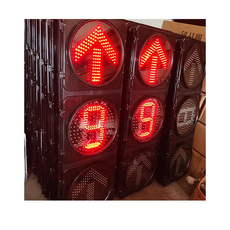 Customized Design Control Lights Solar Sign 300 Led Chip Mini Traffic Light