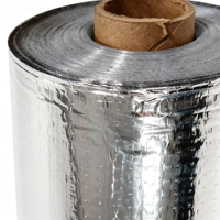 Barrière contre la vapeur en tissu tissé avec isolation en feuille métallique, feuille métallique laminée ignifuge pour toiture, certifiée ISO