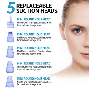 Artículos de Belleza, Limpiador de Poros de 5 Cabezales, Aspiradora Eléctrica, Removedor de Puntos Negros y Acné, Instrumento de Succión al Vacío - Product Image 3