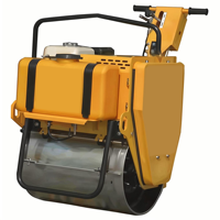 Rouleau vibratoire à tambour unique ENUO-R21 de 500 kg avec moteur 6HP, compacteur de route en acier pour sol et asphalte