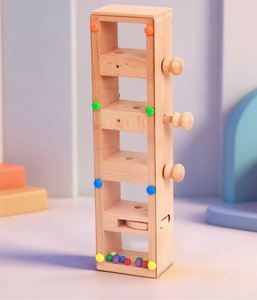 Juguete de madera clásico para estimular la mente, juego de cuentas coloridas que caen, juegos de mesa portátiles de viaje, juguetes de regalo - Product Image 6