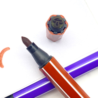 Stylo marqueur pinceau aquarelle personnalisé 12 24 36 48 couleurs feutre souple ensemble avec tampon pour dessin et peinture