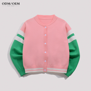 Abrigo de Punto Personalizado con Logotipo para <span class=keywords><strong>Mujer</strong></span>, Cárdigan Informal de Invierno con Parche Bordado, Decoración de Botones y Bolsillos, Chaqueta de Punto para Dama - Product Image 1
