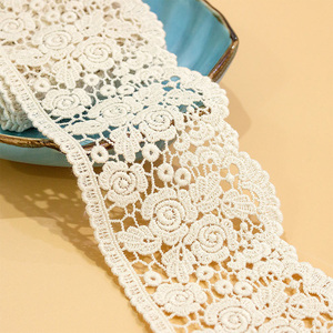 Renda de algodão embrijado solúvel em crochê, atacado, estilo retrô, nova cor, vazada, água, renda, para luolita, roupas - Product Image 2