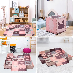 Casse-tête en <span class=keywords><strong>mousse</strong></span> EVA en forme d'animal pour bébé <span class=keywords><strong>Tapis</strong></span> de sol intérieur avec clôture Jouet éducatif pour ramper <span class=keywords><strong>Tapis</strong></span> de jeu activité pique-nique - Product Image 6