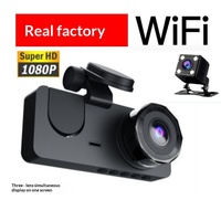 Y15 Nieuwe Privé Model Verborgen Drie-Lens IPS 1080p HD Groothoek Voor/Achter Loop Recording Rijrecorder Autocamera
