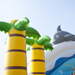 <span class=keywords><strong>Parque</strong></span> Acuático Inflable <span class=keywords><strong>con</strong></span> <span class=keywords><strong>Delfines</strong></span> y Elefantes, <span class=keywords><strong>con</strong></span> Toboganes y Piscina de Aterrizaje para Niños - Product Image 5
