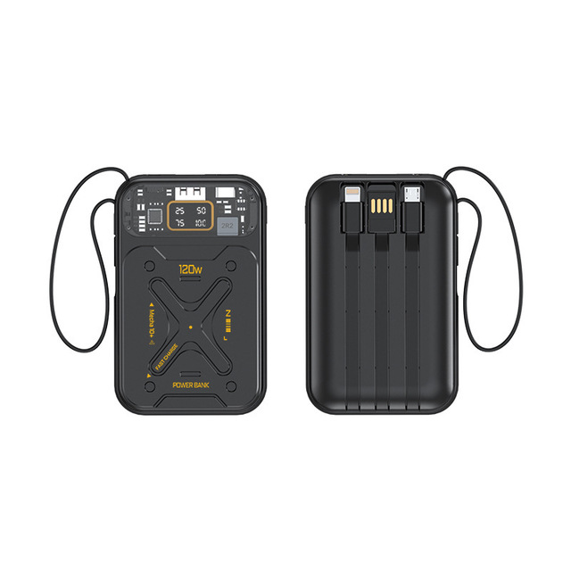 Super-fast Charging GaN Self-powered Charging Gun Portable Power Bank with Huge Capacity Mobile Power Supply