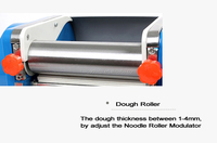 Machine à pâtes électrique automatique HAIOU DZM-200A 550W, machine à pâtes fraîches commerciale, rouleau à pâte pour raviolis 200 mm