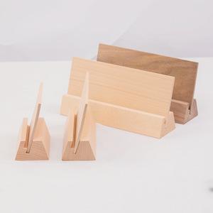 Base de Calendario de Madera de Haya, Soporte de Escritorio de Madera Maciza de 10 cm, 15 cm, 18 cm, 21 cm, Soporte para Calendario de Mesa, Exhibidor Creativo de Tarjetas de Visita - Product Image 2