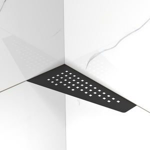 התאמה אישית מאט שחור פינה מדף נירוסטה 304 קל קיר נקי רכוב קיר לחדר אמבטיה - Product Image 3