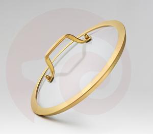 עגול pvd שולי זכוכית מחוסמת מחבת לסביבה וכיסוי סיר עבור מטבחים כלי בישול - Product Image 1