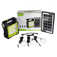 Générateur Solaire pour Usage Domestique Mini Kit d'Éclairage Solaire pour la Maison Lumières LED Solaires DC Ampoules LED Rechargeables Stockage d'Énergie Solaire