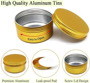 Envase de Aluminio Reciclado para Cosméticos, Lata de Aluminio de 10g 20g 30g 50g 60g 80g 100g - Product Image 3