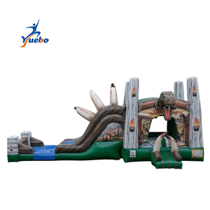 Castillo Inflable de Dinosaurios, Castillo Inflable con Tobogán, Castillo Inflable Pequeño, Combo de Brincolín Inflable - Product Image 4