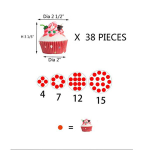 4 katlı yuvarlak akrilik tatlı veya Cupcake vitrin rafı kek standı - Product Image 4