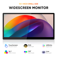 Monitor Portátil Táctil Inteligente de 10.1 Pulgadas IPS 1540x720P con Tipo-C, Altavoz Integrado, para Juegos, Portátiles y Uso Empresarial