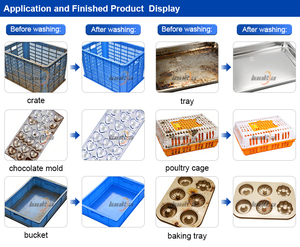 Machine à laver les caisses, cages à poulets, moules à gâteaux <span class=keywords><strong>de</strong></span> boulangerie, plateaux, paniers et boîtes <span class=keywords><strong>de</strong></span> manutention en plastique - Product Image 5