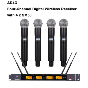 EW400 G4 Digital 400 Canais Sistema de Microfone Sem Fio KTV <span class=keywords><strong>Home</strong></span> DJ <span class=keywords><strong>Karaoke</strong></span> Microfones Conjuntos 4 XLR Independent Out - Product Image 3