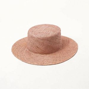 Chapeau de plage en paille pour femme, couleur unie, personnalisé, haute qualité, style borsalino, idéal pour les voyages et le ski, vente en gros à prix abordable - Product Image 3