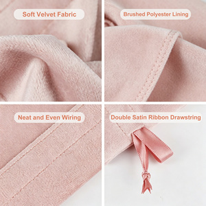 Sacs en velours personnalisés transfrontaliers avec logo, pochettes à bijoux en velours floqué anti-poussière pour cadeaux, vente en gros - Product Image 4
