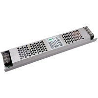 กล่องไฟ LED แบบบางเฉียบขนาดมินิ AC200-240V เป็น DC,ป้ายโฆษณาหน้าจอไฟหม้อแปลงไฟฟ้าสวิตชิ่ง12V15A16A180W200W