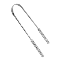 Grattoir lingual portable en acier inoxydable de haute qualité, de qualité chirurgicale, réutilisable, outil de soins bucco-dentaires, nettoyeur de langue