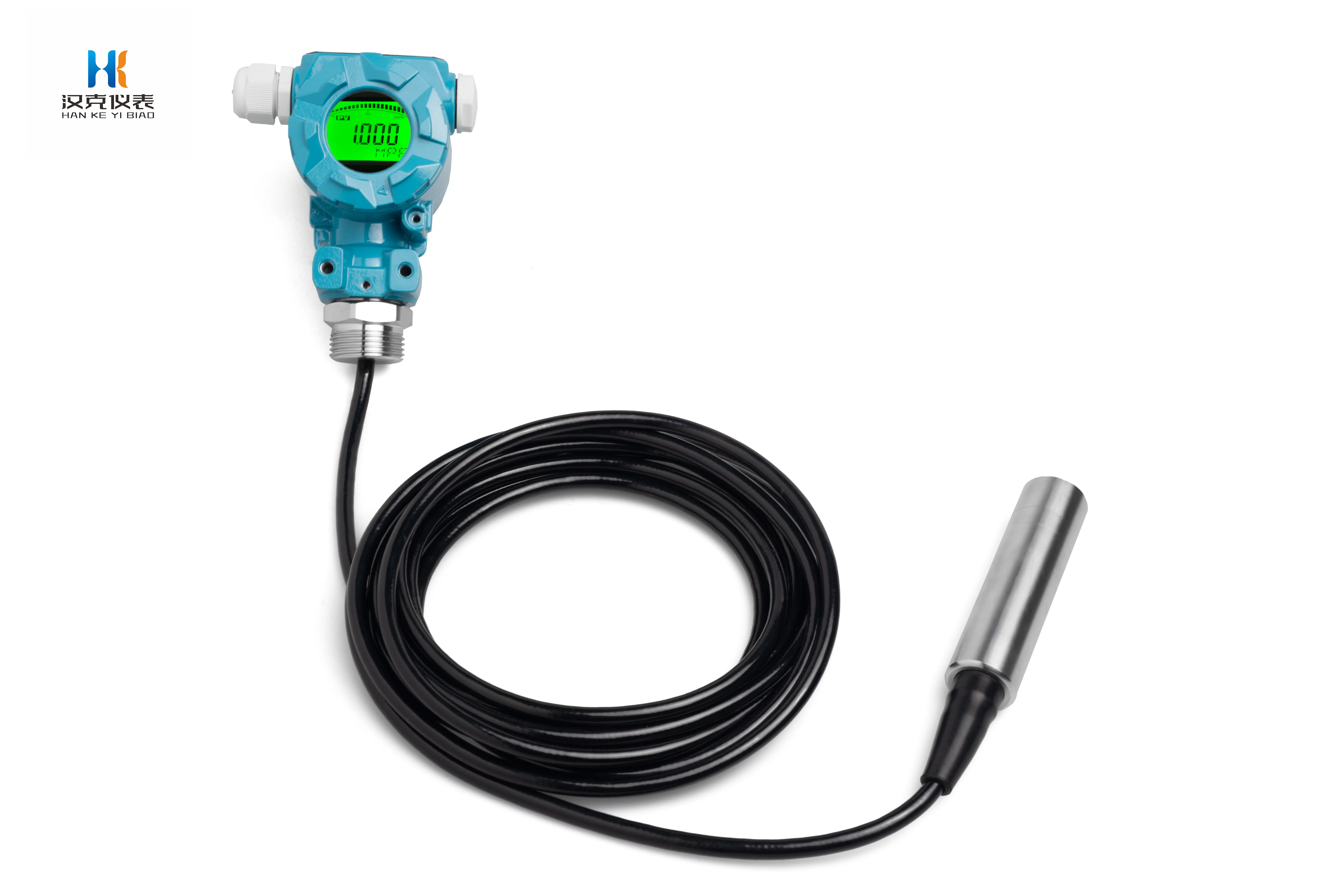 Hank 4-20ma Rs485 Vloeistofniveau Zender Dompelbaar Water Diesel Brandstoftank Niveau Sensor