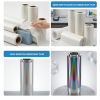 Film de laminage thermique BOPP PET métallisé or de luxe en rouleau jumbo pour emballage de boîte magnétique de parfum