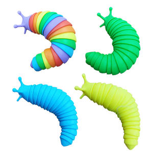 Mainan siput Fidget plastik silikon lucu untuk anak-anak dewasa autisme baru mainan edukasi sensorik untuk anak perempuan tipe lembut Logo kustom - Product Image 3