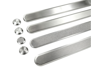Indicadores Táctiles de Acero Inoxidable 304, Tachuelas para Ciegos con Superficie Pulida, Tira de Advertencia para Escaleras y Entradas - Product Image 1