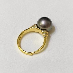 10555DIY Accessoire Bague en argent S925 avec plateau vide et motif feuille pour perles rondes de 9-12mm, pour bijoux féminins - Product Image 4