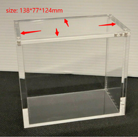Boîte de présentation en acrylique pour petites boîtes de boosters, magnétique, durable, transparente, anti-poussière, pour cartes à collectionner