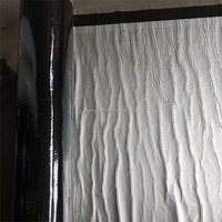 Feuille de toiture en aluminium réfléchissante de 3,0 mm, membrane bitumineuse polymère autocollante pour la réparation de sous-couche de toiture métallique