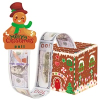 Nouveauté 2026 – Boîtes cadeaux cubiques à thème de Noël, multi-styles, en stock, pour l'exportation transfrontalière, pour attraper la chance et gagner de l'argent