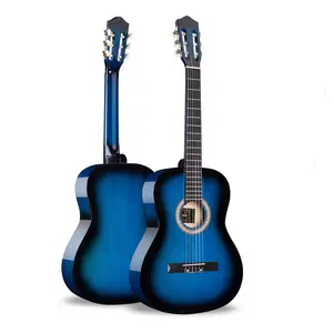 38 אינץ קלאסי גיטרה סיטונאי זול מחיר עם trussrod יד תוצרת סין