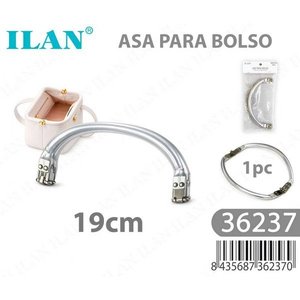 Manico per borsa Ilan 19cm con chiusura in metallo per accessorio borsa - Product Image 3